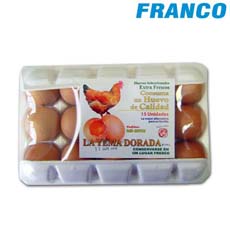 FRANCO HUEVOS X 15PT 15.00 PZ