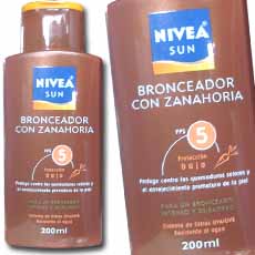 Nivea Sun Bronceador con Zanahoria FPS 5 - Fc. x 200 ml.