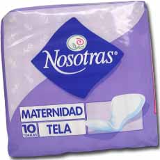Nosotras Maternidad Tela - Pq. x 10 Un.