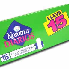 Nosotras Diarios Pantyprotectores - Pq. x 60 Un.