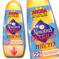 NOSOTRAS DIARIOS MICRO X 22 UNIPQ 22.00 UN