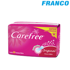 Toallas Higienicas CAREFREE PROTECTORES DIARIOS X15 UN - cod. 23993
