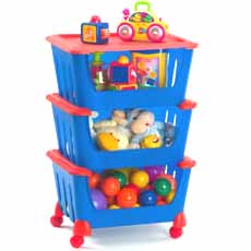 RIMAX TROLLEY KART C/RUEDAS BLANCOPZ    1.00 UN