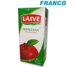 LAIVE JUGO MANZANA - CJ.X 1 LT.