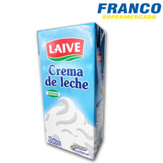 LAIVE CREMA DE LECHE - CJ. X 1 LT.