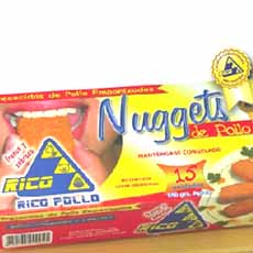 RICO POLLO NUGGETS PRECONGELADO 350CJ  350.00 GR