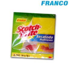 SCOTCH BRITE SECATODO 4 X 3 UNI.PQ    4.00 UN