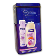 NIVEA LATA DOUBLE EFFECT DEO AERX150 + SHOWERX250ML