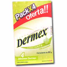 DERMEX JABON ANTIBAC.GLICERINA X 4CJ    4.00 UN