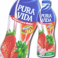 PURA VIDA YOGURT DE FRESA X 1 LTBT    1.00 LT