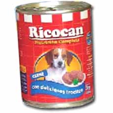 RICOCAN TROCITOS DE CARNE X 330 GRLT  330.00 GR