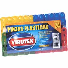 VIRUTEX PINZAS PLASTICAS PARA ROPAPQ   24.00 UN