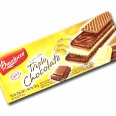 BAUDUCCO WAFER TRIPLO CHOCOLATE 180CJ  180.00 GR