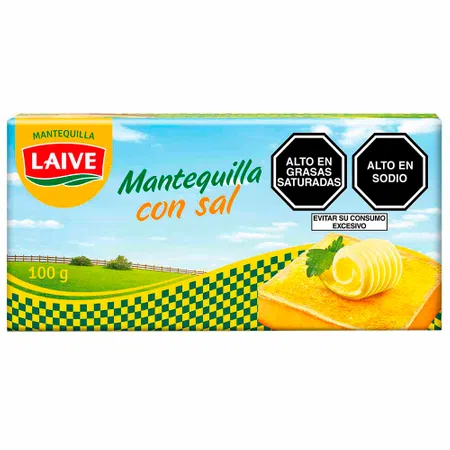 LAIVE MANTEQUILLA CON SAL X 100 GR BARRA
