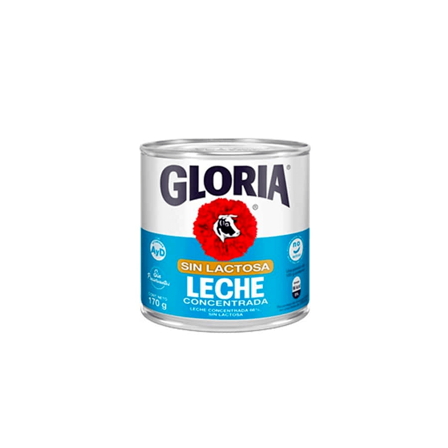 GLORIA SIN LACTOSA LECHE X170 G LATA